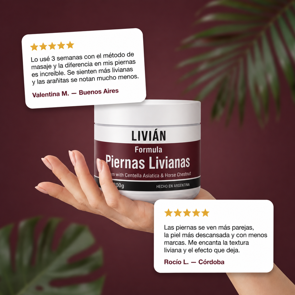 Livián – Crema Descongestiva para Piernas