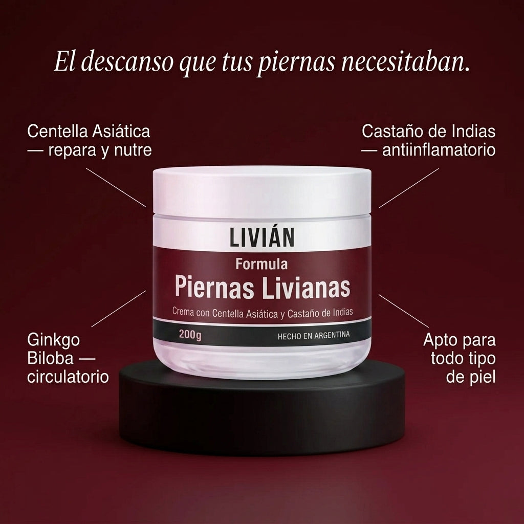 Livián – Crema Descongestiva para Piernas
