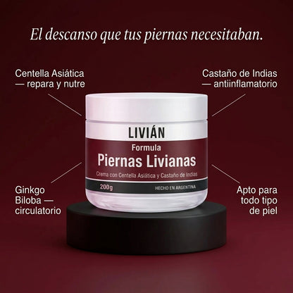Livián – Crema Descongestiva para Piernas